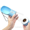 Voyager en plastique portable pour animaux de compagnie botte d'eau potable